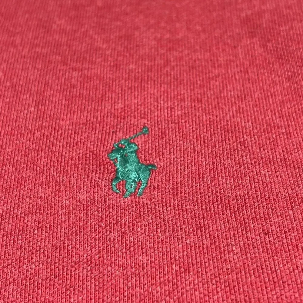 Polo Ralph Lauren Pique Polo Shirt Men’s XL Red Classic Fit Long Sleeve
